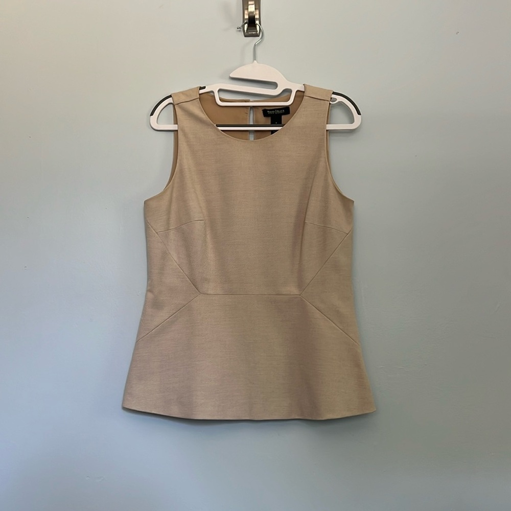 Tan White house black market work top